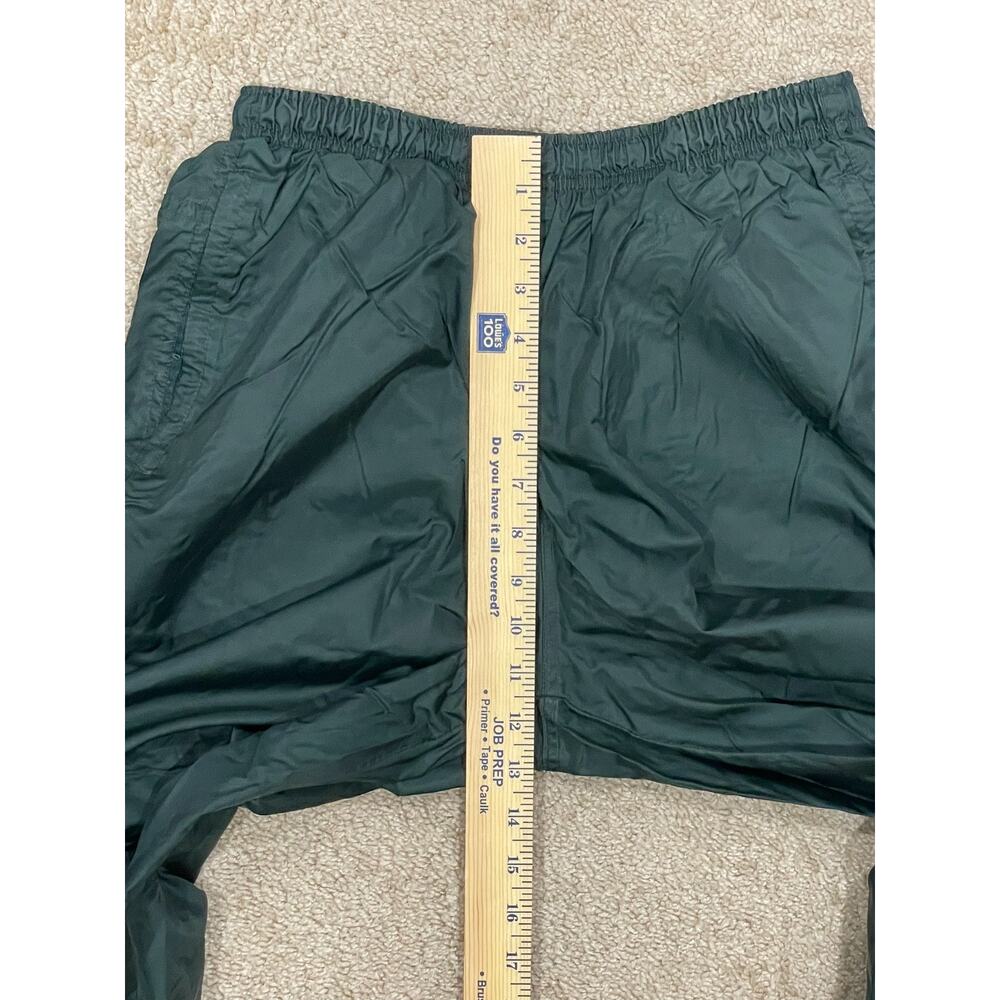 VINTAGE 90s Y2K Nike White Tag Green Nylon Wind Pants Adult Men's Size M Joggers - Picture 6 of 15